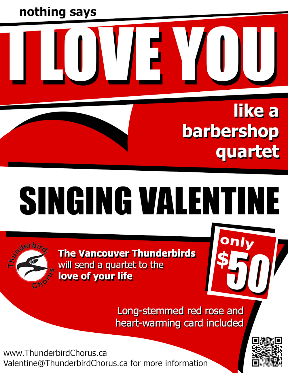 [poster for singing valentines]